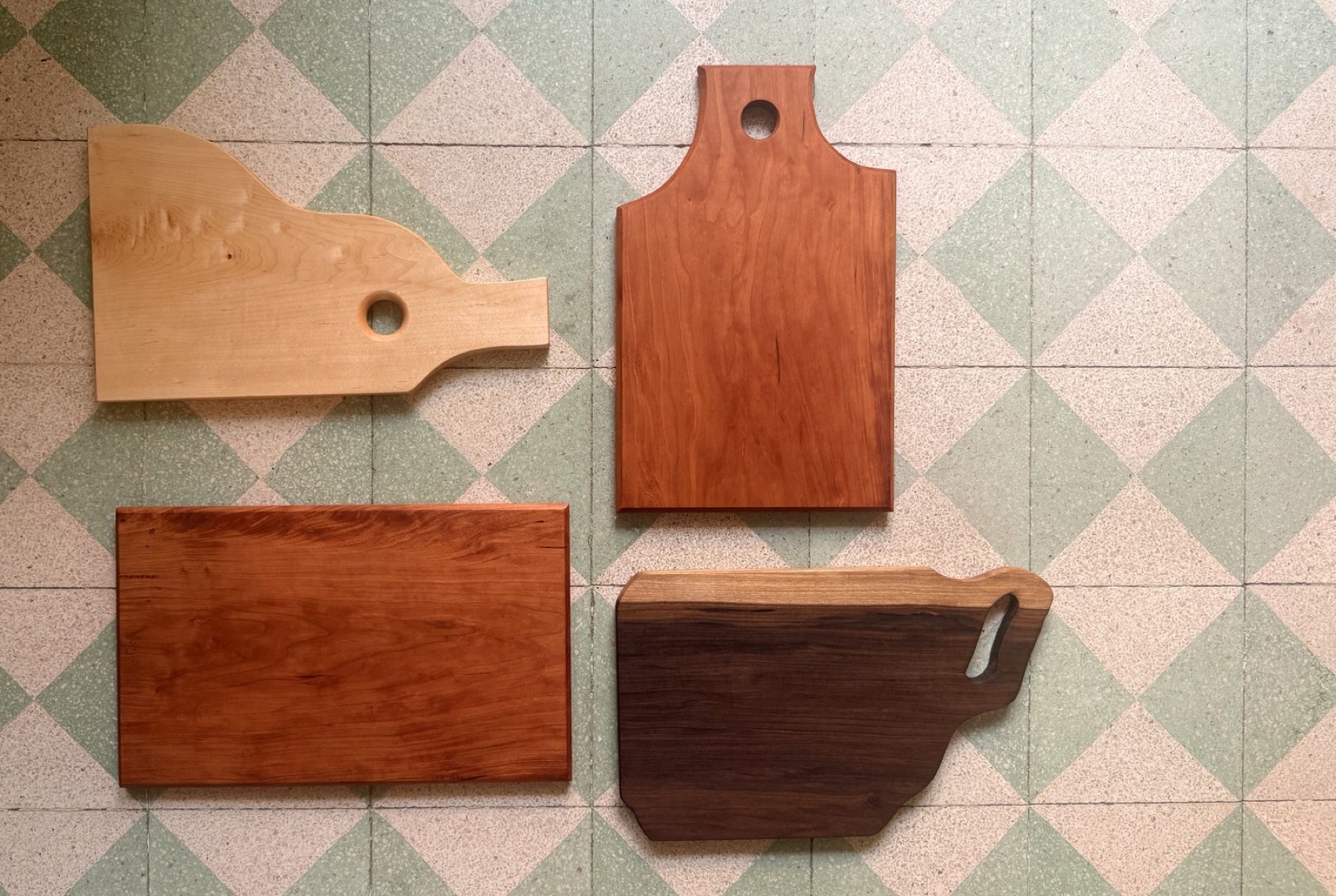 Close-up of a finished board
